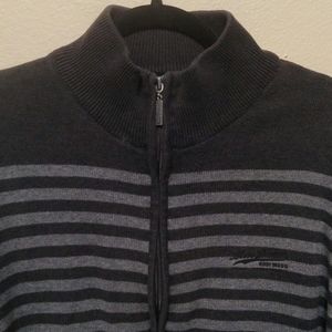 Grey cardigan sweater